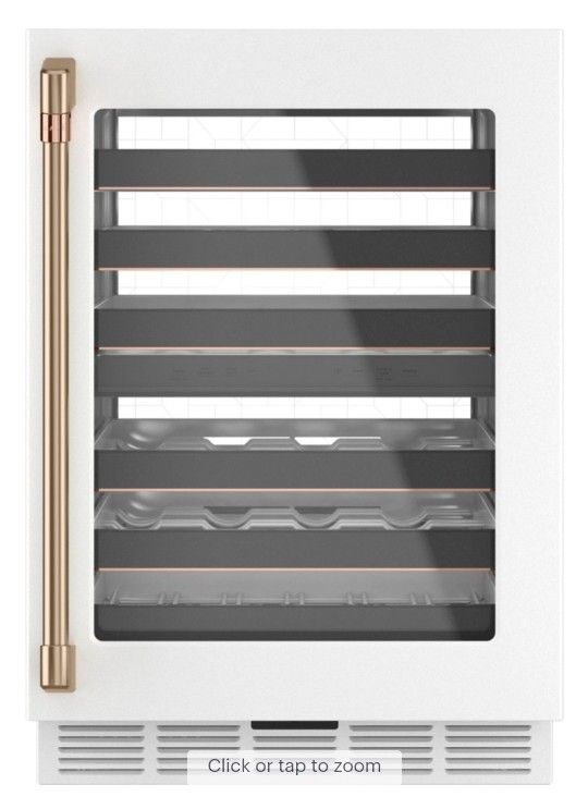 🚨 New Café - 46-Bottle Built-In Dual Zone Wine Center with WiFi - Matte White CCP06DP4PW2