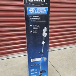 HART 40-Volt Cordless Attachment Capable 15-inch String Trimmer Kit