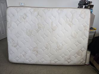 Queen Mattress with Floral Quilted Cover