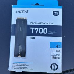 Crucial T700 PRO 4tb SSD