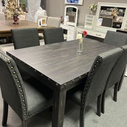 Grey /charcoal Dining Table 