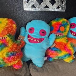 BIG FUGGLERS NEW WITH TAG BLUE FUGGLER RAINBOW FUGGLER 18”