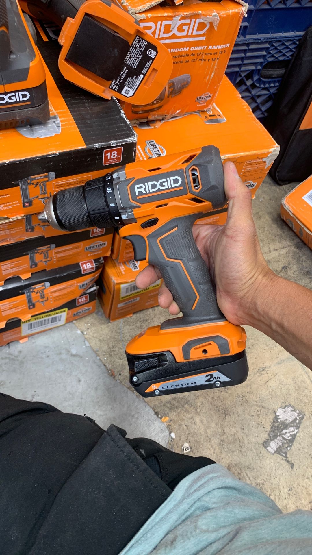Ridgid 18v Drill With Battery 