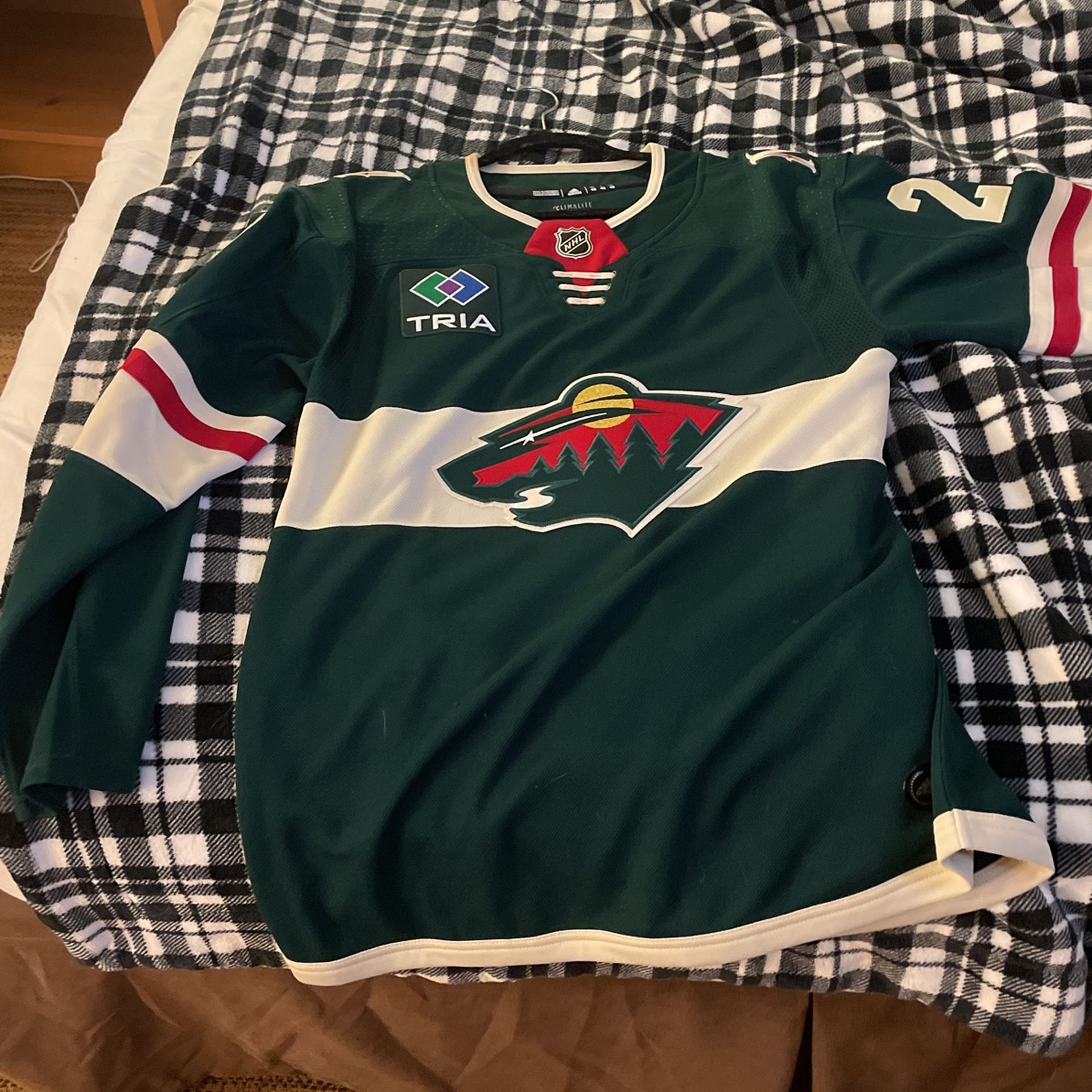 Minnesota Wild Authentic Jersey! Marc Andre Flurry !