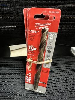 Milwaukee Cobalt Drill Bit 27/64”