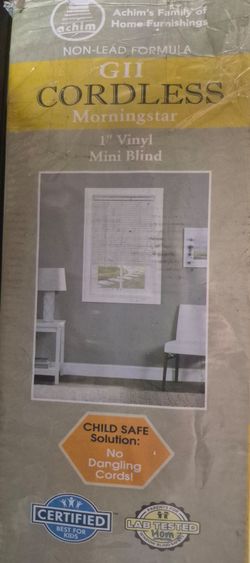 Cordless 1" Vinyl Mini Blinds