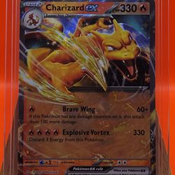 Charizard ex -  006/165 Double Rare Scarlet and Violet 151 Pokemon TCG, FP, NM