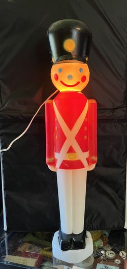 VINTAGE Carolina Enterprises Empire Nutcracker Christmas Toy Solider Blow Mold