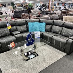 Largest Sale Of Year🎄Modern Power Reclining Sectional 65% Off Now For Only $1599😱Limited Time Offer!