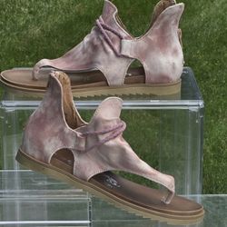   Very G Women’s Angelika Sparta Pink Marble Sandal Shoes in size 7 