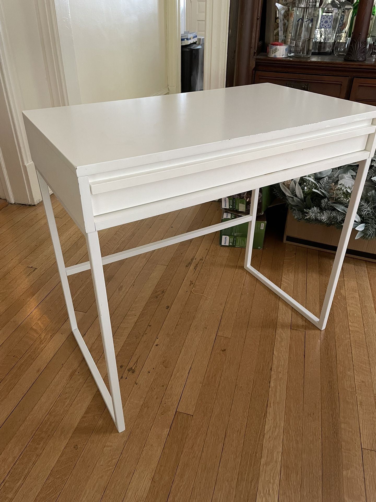 Container Store White Mod Desk