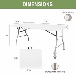 6 ft folding table