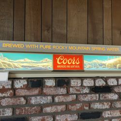 Vintage 3D Coors Light Sign 