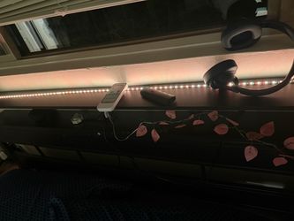 Full metal bed with LED Strip Light with Remote Control