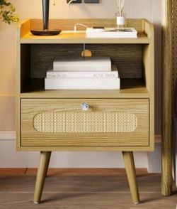 Two nightstands with Charging Station