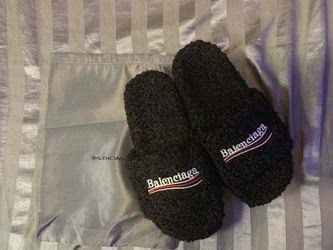 Balenci Fur slide