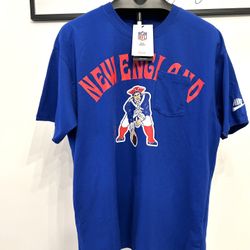 NWT Nike New England Patriots Blue Color T-Shirt Men's Medium NFL Football 