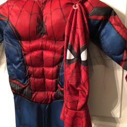 Spider Man Halloween Costume With Mask Tag Is Missing, But It’s A Size 7/8 Boys