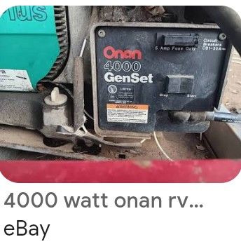Cummins Onan Generator 4000 Plus