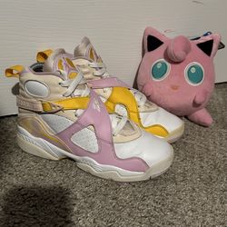 Nike Air Jordan 8 Retro (GS) ‘Orange Arctic Pink’ Shoes 580528-816 Youth Size 5Y