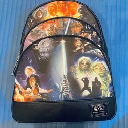 Loungefly Star Wars Trilogy Mini Backpack  - NWTs 