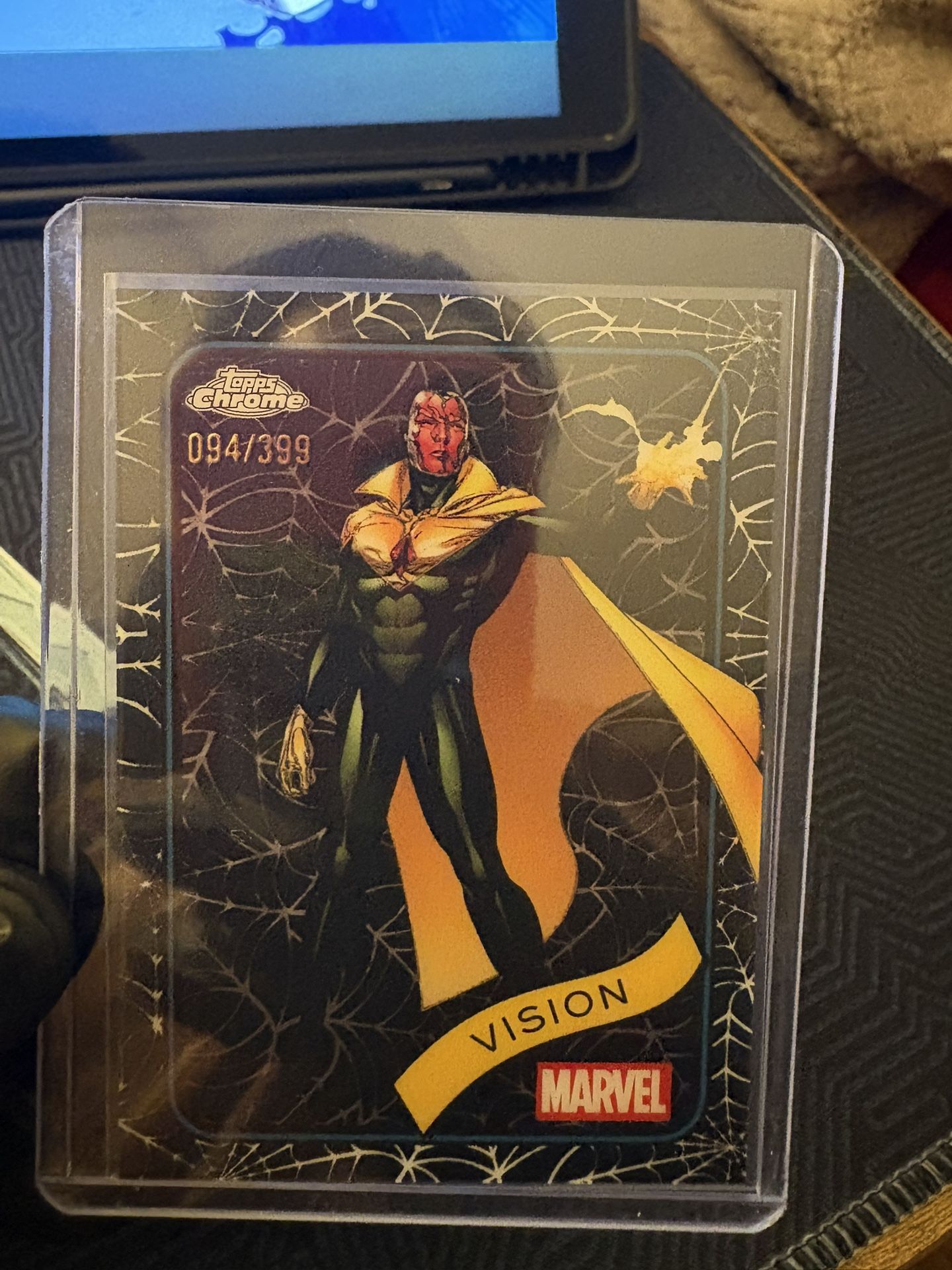 2025 Topps Chrome Marvel Vision #094/399 Spider Web Refractor