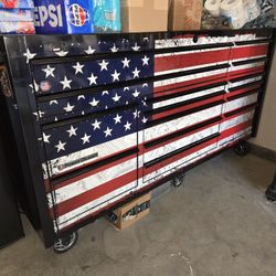 Matco American flag tool box 