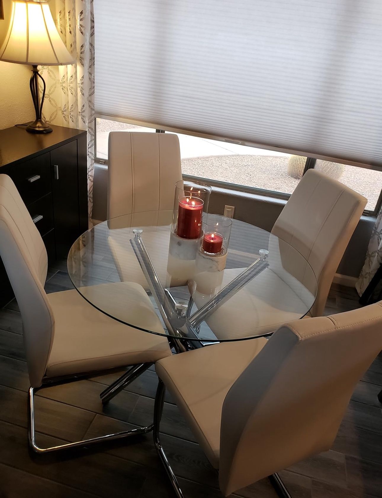 Round Glass Dining Table