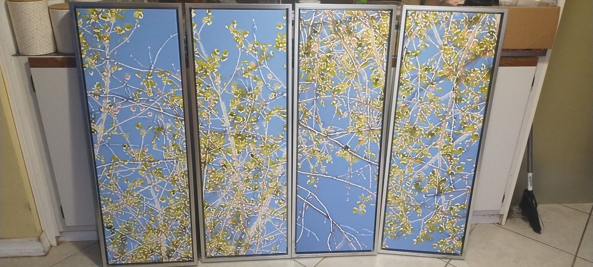 Floral Framed Canvas Art