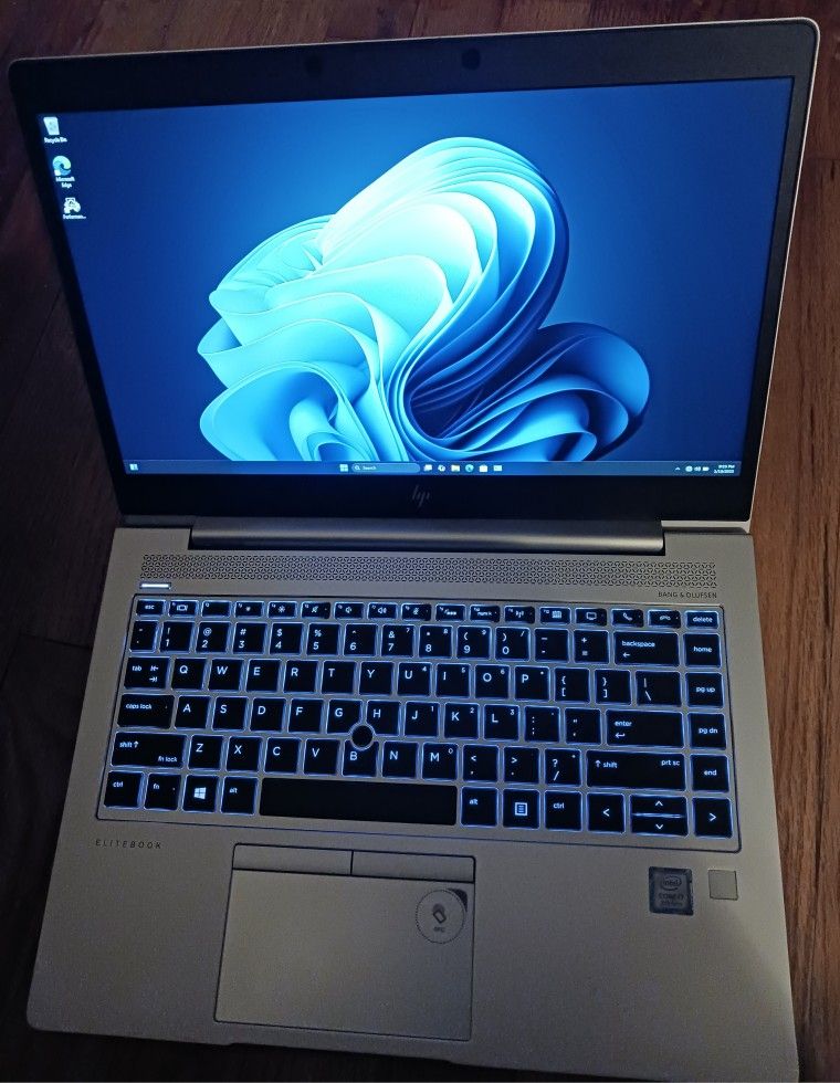 Like New HP EliteBook Hi Speed Laptop Intel Core i7-8565u 4.6 GHz Turbo 8 GB RAM 256 GB SSD Webcam 1080P LCD USB C Port Wi-Fi & BT Wireless Win 11 PRO