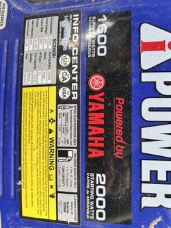 Generator Yamaha 2000W $300 OBO