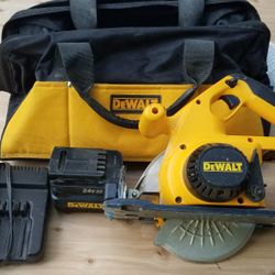 Dewalt 24v Circular Saw With Battery and Charger....