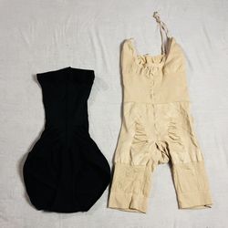 Spanx Shapewear Black High Waist Brief & Nude Bodysuit