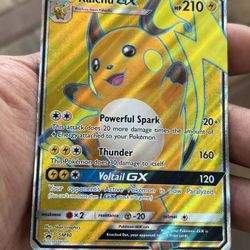 Raichu GX SM90 Pokemon TCG Sun & Moon Black star Promo Ultra Rare Card LP 2017 