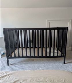 IKEA Sundvik 3-in-1 Convertible Crib – Black