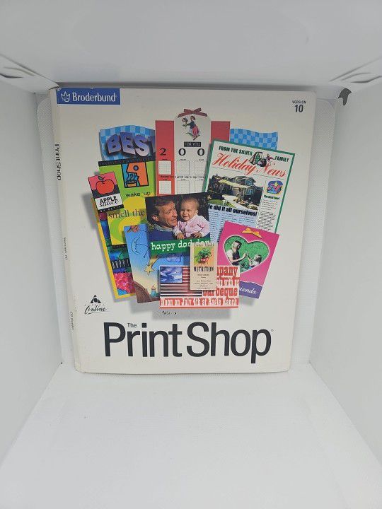 The Print Shop Version 10 (Broderbund, 1999) - 5 CD Set for Windows 95/98/NT