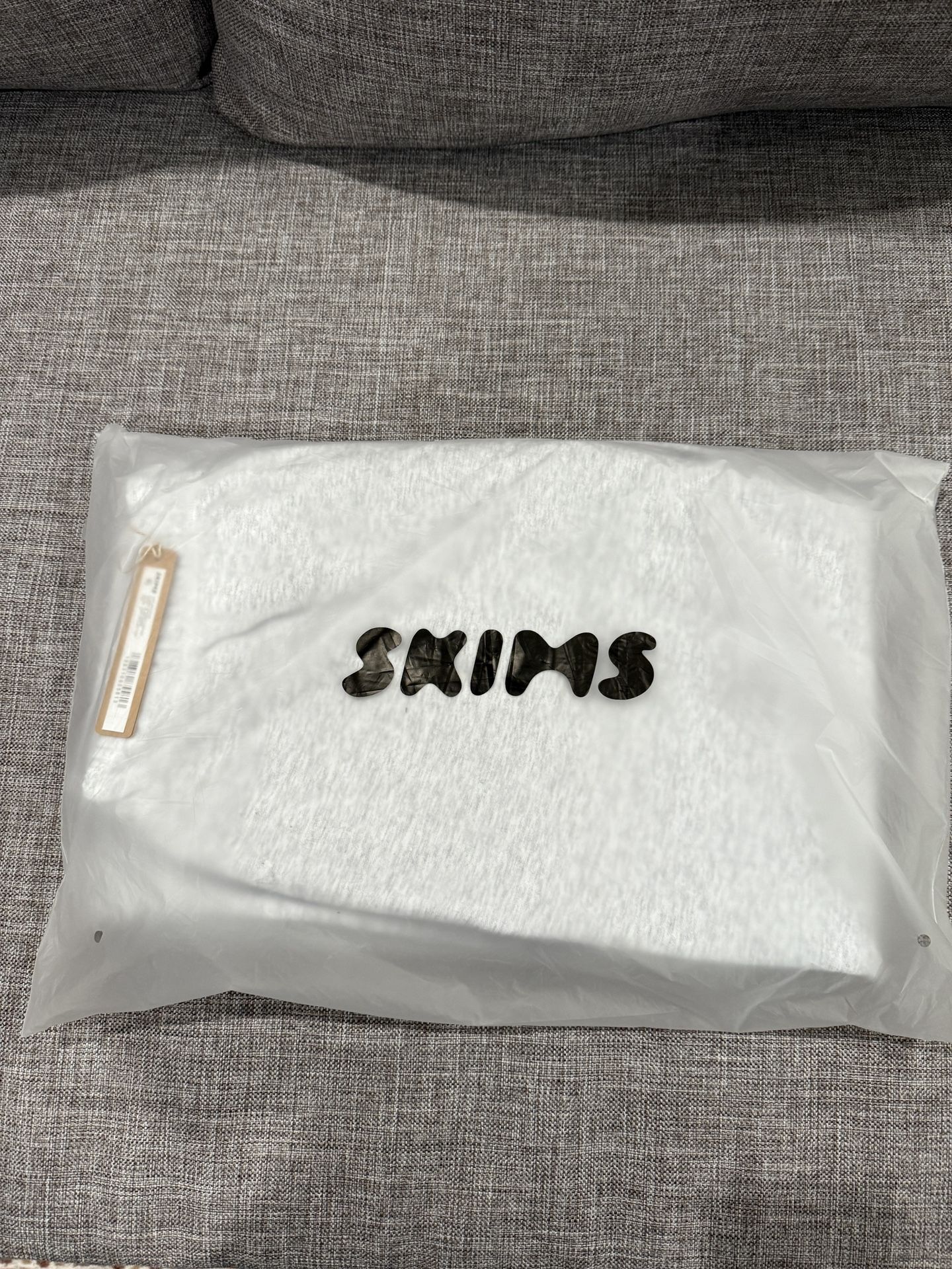 SKIMS COTTON FLEECE CLASSIC STRAIGHT LEG PANT LIGHT HEATHER GREY Color SMALL Size BRAND NEW