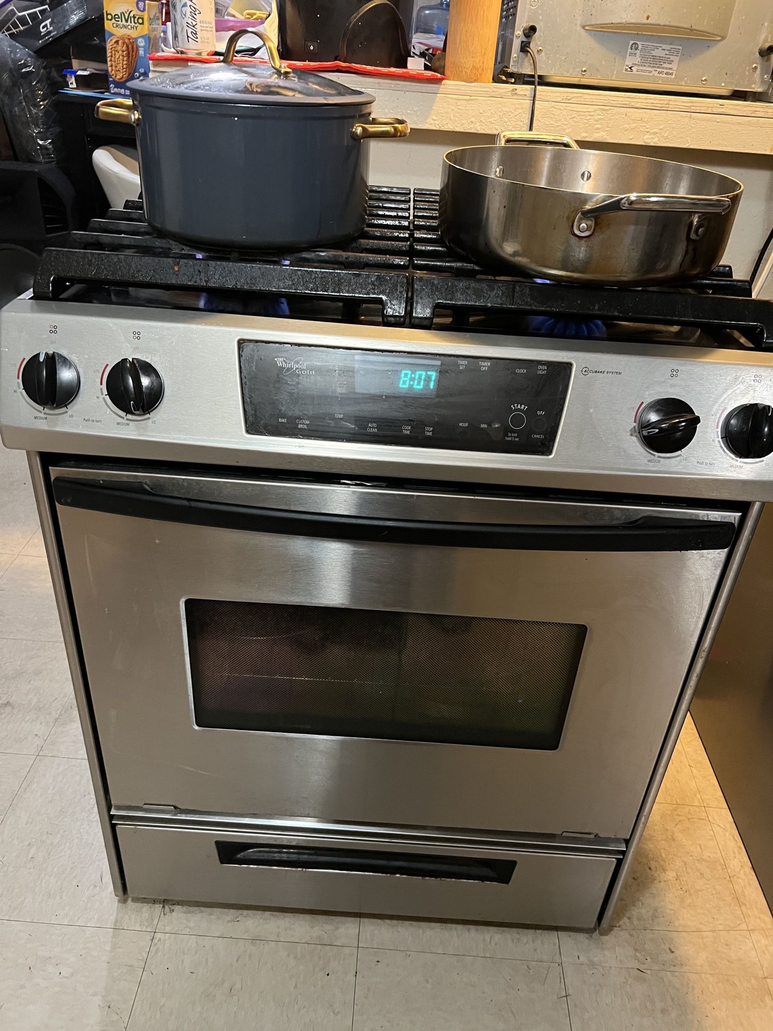Working Whirlpool 30 Inch Gas Range 