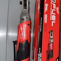 Milwaukee M12 FUEL 12V Lithium-Ion Brushless Cordless 3/8 in. Ratchet (Tool-Only) Brand New In Box