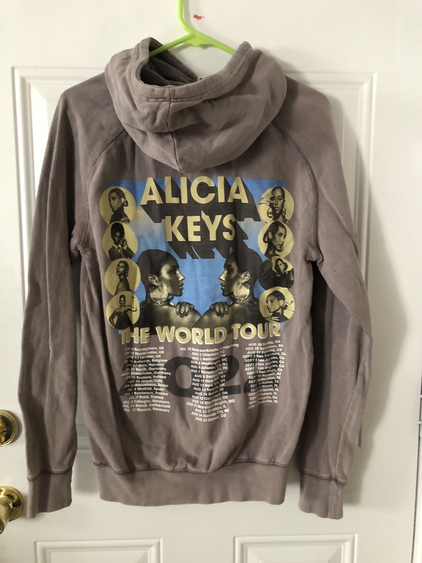 Alicia Keys 2022 The World Tour Hoodie Official Issue Size S Sweatshirt