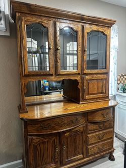 Vintage China Cabinet Hutch