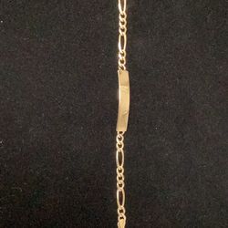 14k Yellow gold ID bracelet
