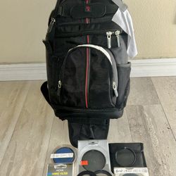 Camera Bag + Hoya, B + W Filters And  Canon Step Rings