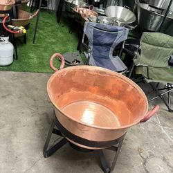 Cazo Gigante Nuevo De Cobre Nuevo 💯 Mexican De Santa Clara 
