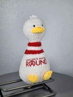 8" Fukuya White Bowling Pin Duck Plush