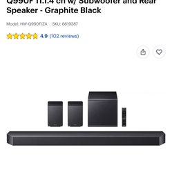Samsung Soundbar w/ Subwoofer & Rear Speaker
