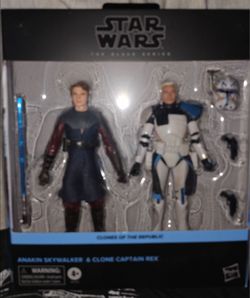 Star Wars Black Series Pulse Exclusive 2 Pack Anakin Skywalker Clone Captain Rex