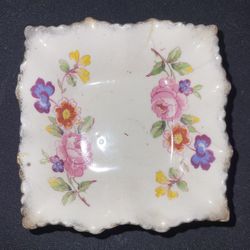 Vintage Art Deco Lusterware Pierrot Clown Teabag Holder