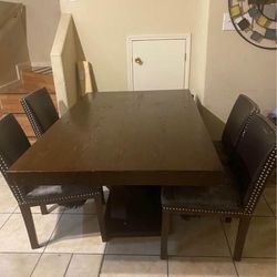 Dining Table With 4 Chairs