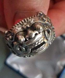 925stamp sterling silver Good Luck Casino ring